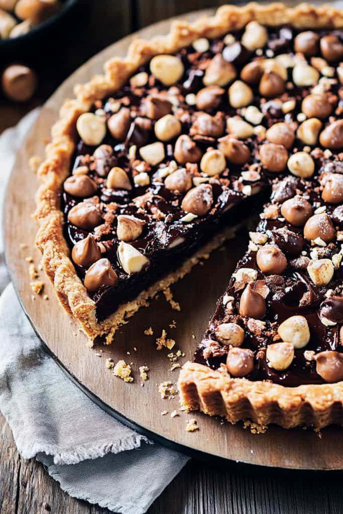 Storage the Chocolate Hazelnut Tart