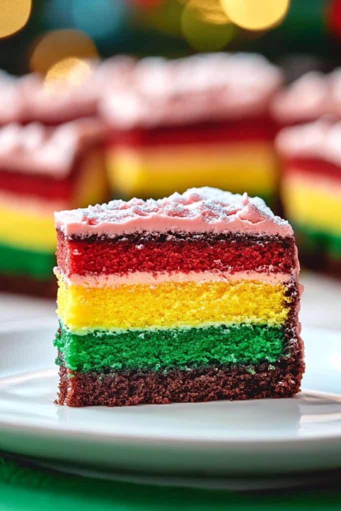 Storing Italian Rainbow Cake