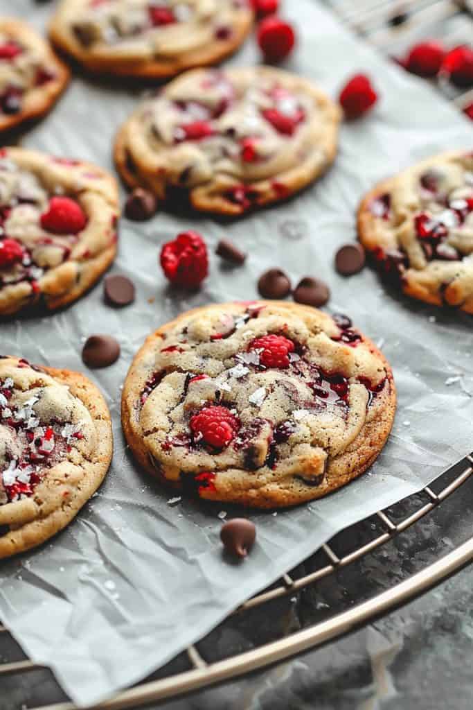 Storing the Raspberry Chocolate Chip Cookies