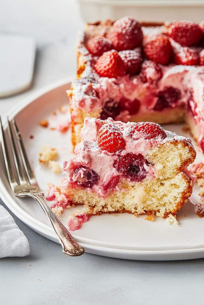 Strawberry Dump Cake