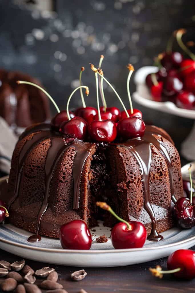 Tips and Tricks Chocolate Cherry Bundt Cake