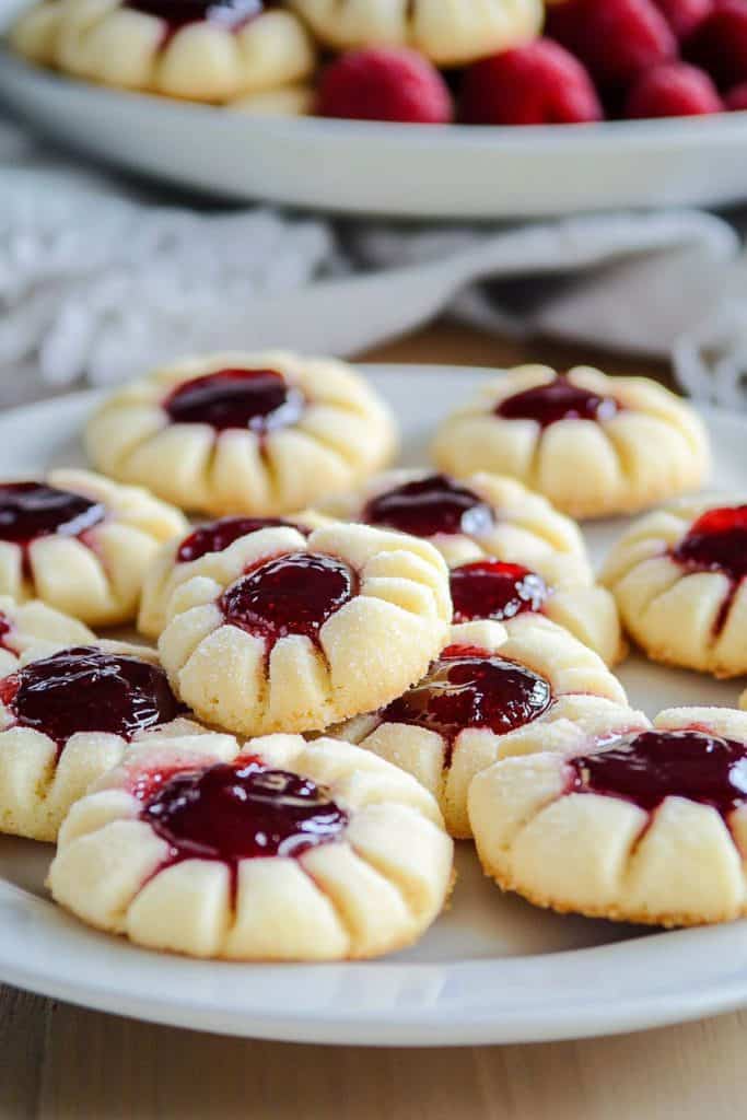 Tips and Tricks Raspberry and Almond Shortbread Thumbprints