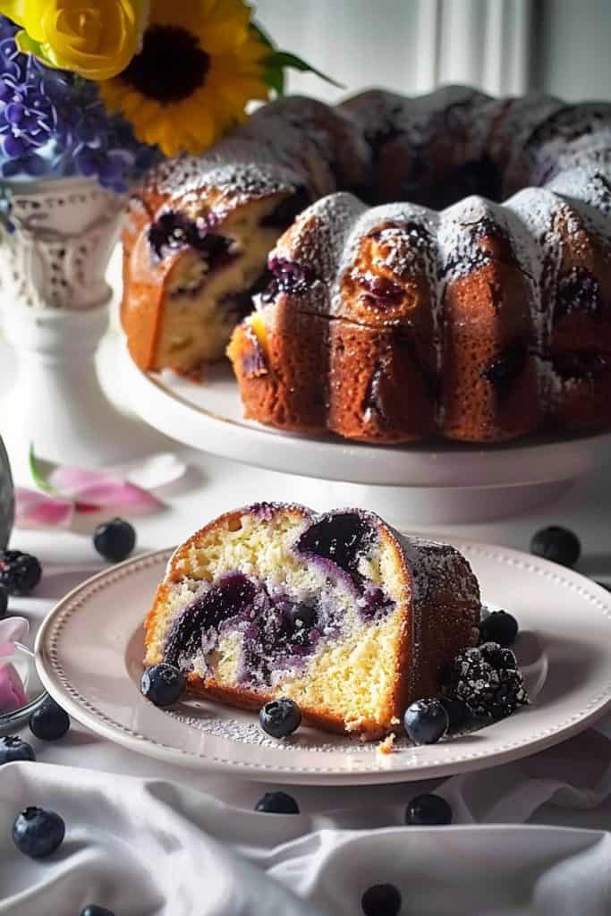 Variations the Blueberry Cream Cheese Pound Cake