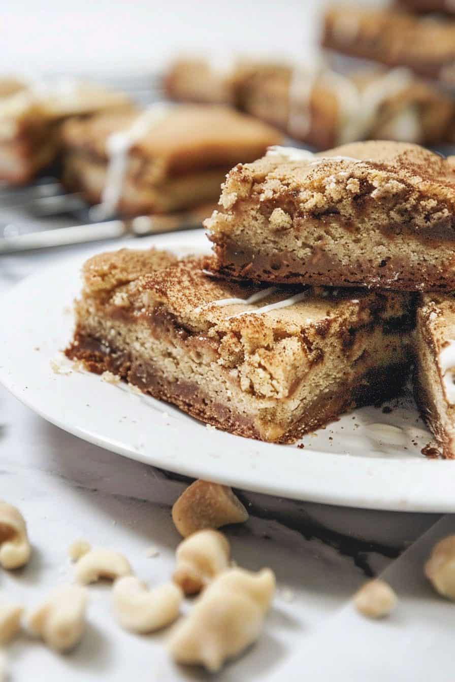 White Chocolate Snickerdoodle Blondies Recipes