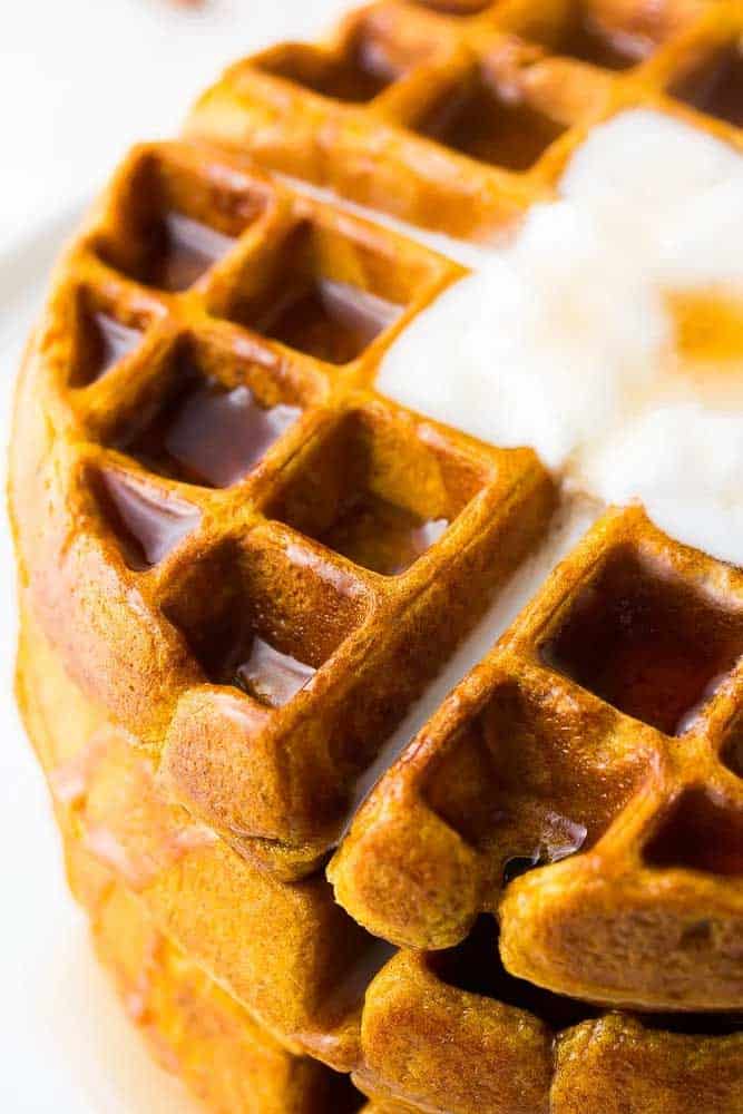 5. 1 Bowl Vegan Pumpkin Waffles