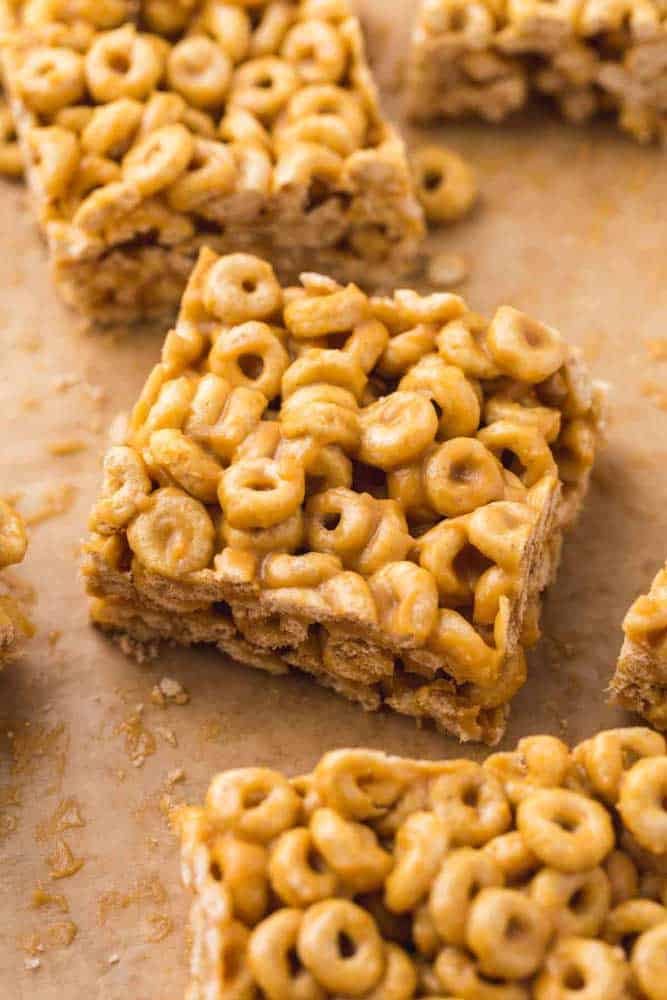 12. 3-Ingredient Peanut Butter Cheerio Bars