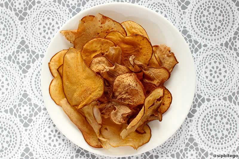 11. Baked Cinnamon Pear Chips