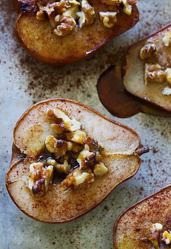 6. Baked Pears with Walnuts