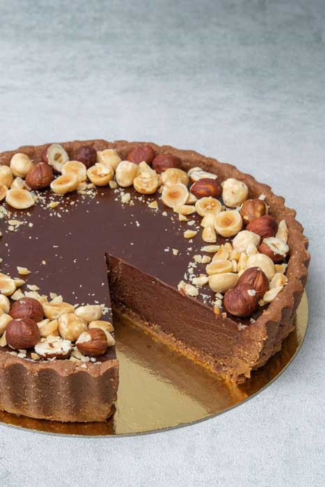 Chocolate Hazelnut Tart Cake