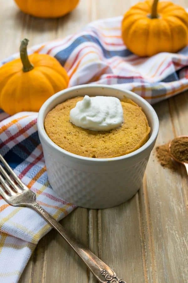 16. Healthy Pumpkin Mug Muffin