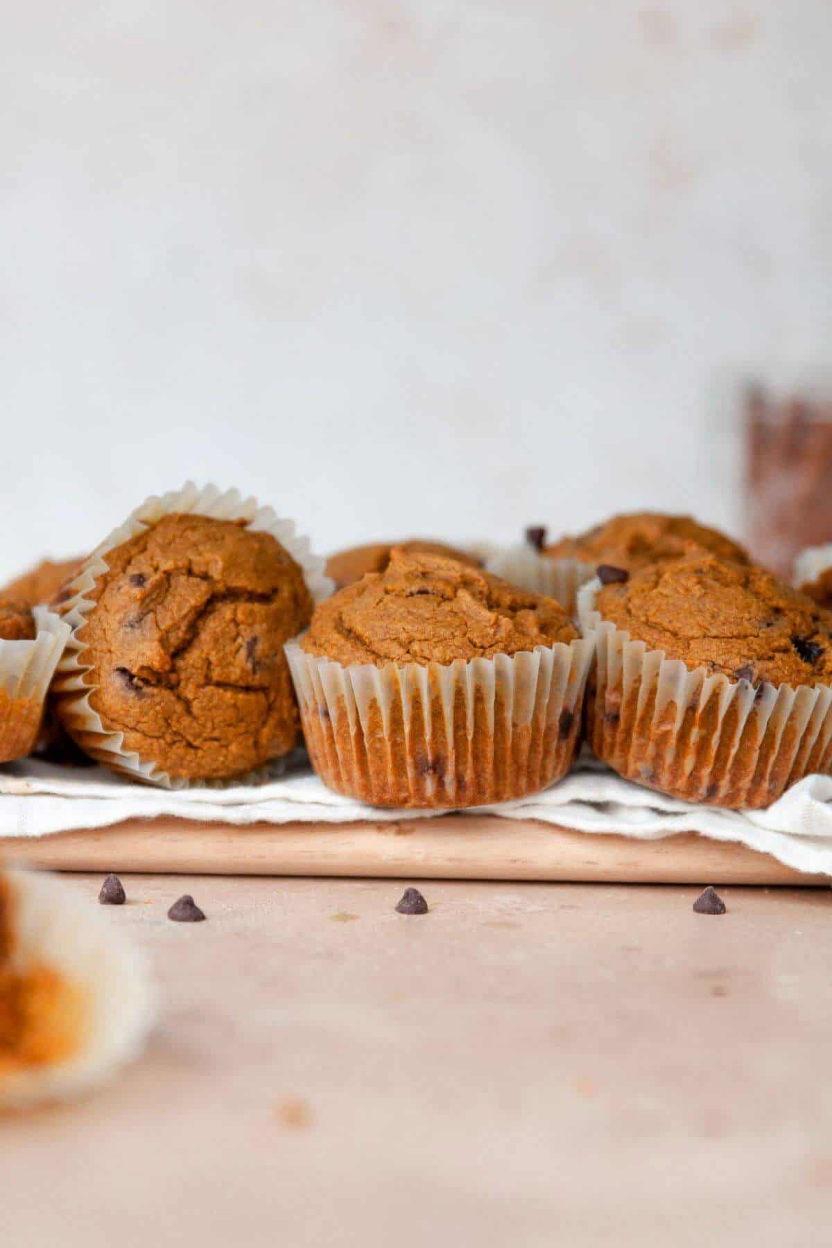 9. Healthy Pumpkin Oat Muffins