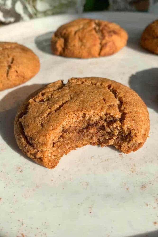 6. Healthy Vegan Snickerdoodle Cookies