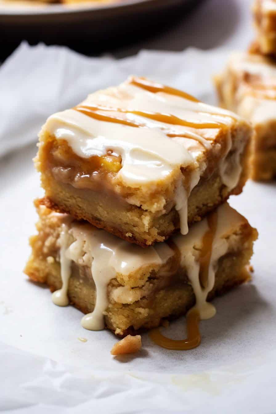 14. Maple Glazed Apple Blondies