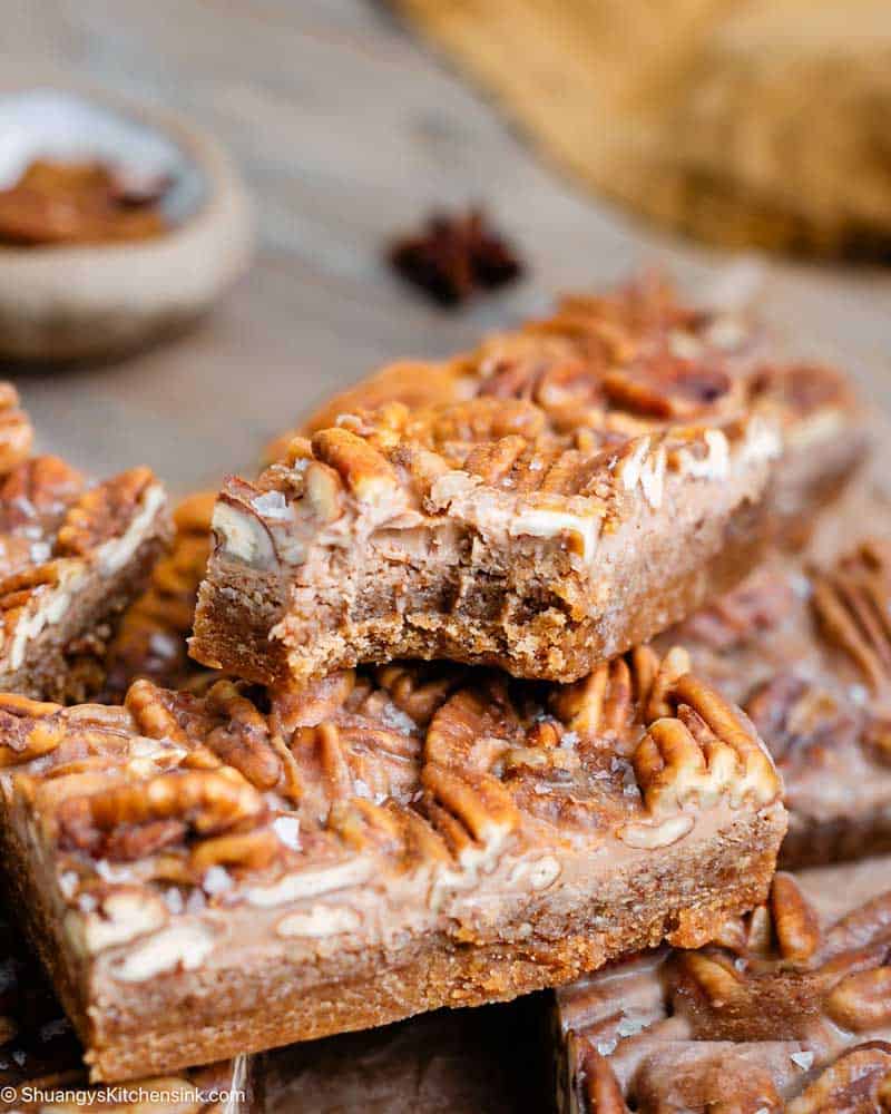 9. No-Bake Pecan Pie Bars