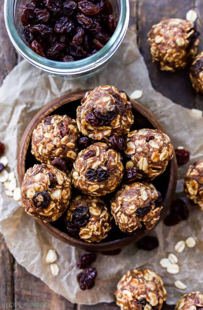 8. Oatmeal Raisin Cookie Energy Bites