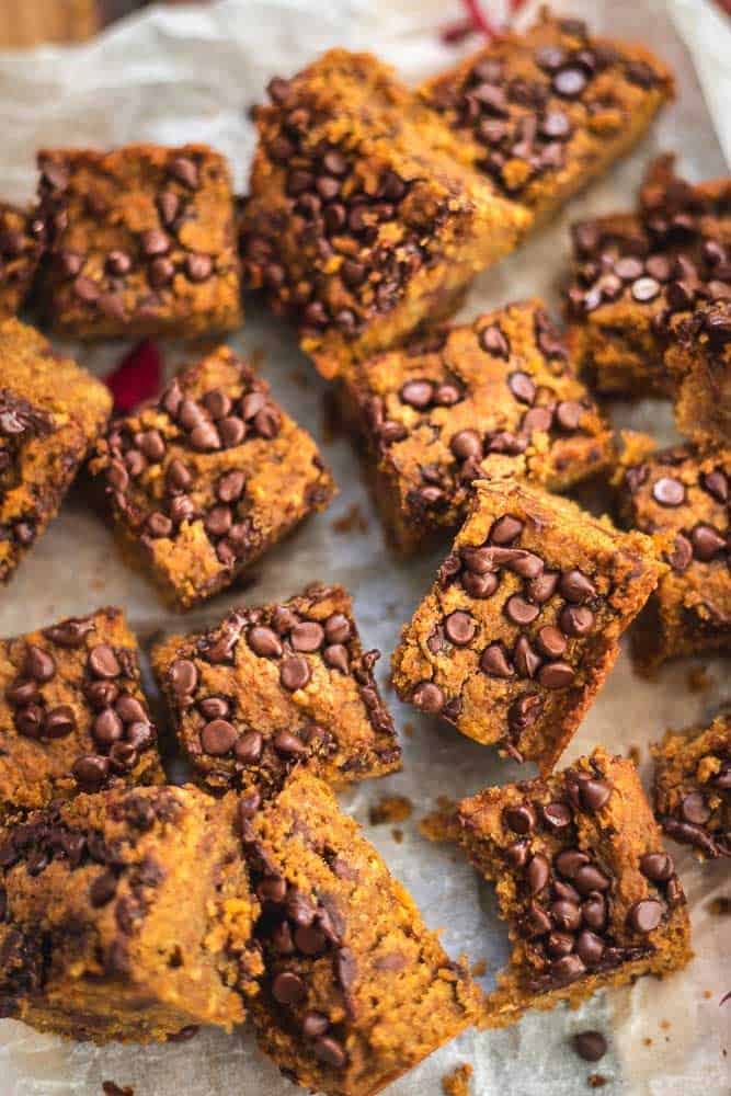 Pumpkin Chickpea Blondies