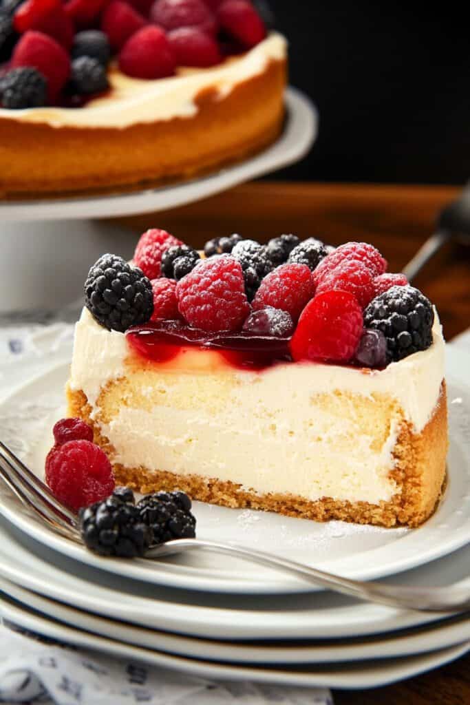 Serving the New York Cheesecake