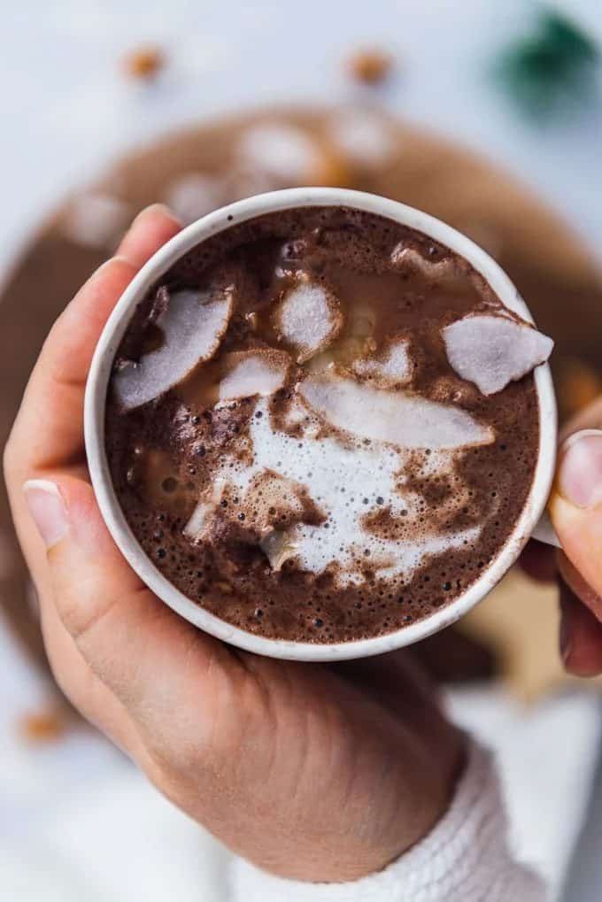 7. Vegan Almond Milk Hot Chocolate