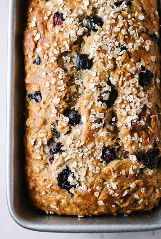 4. Vegan Blueberry Banana Oat Bread