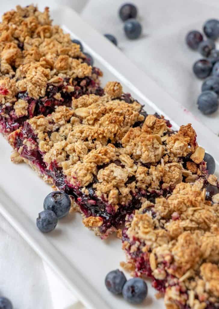 Vegan Blueberry Oat Bars