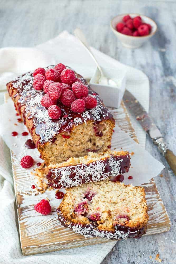 8. Vegan Coconut and Raspberry Fruit Loaf