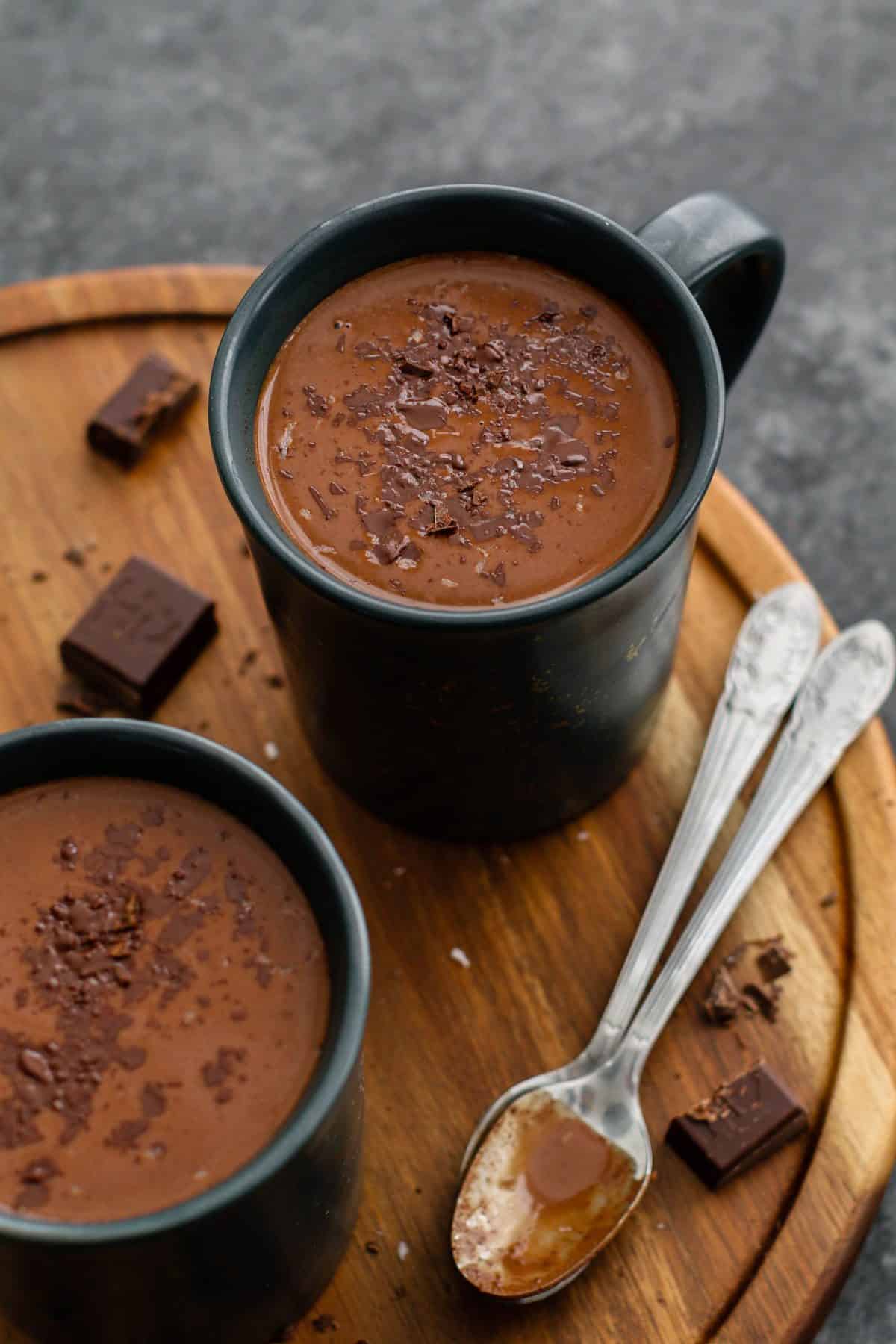 2. Vegan Dark Hot Chocolate