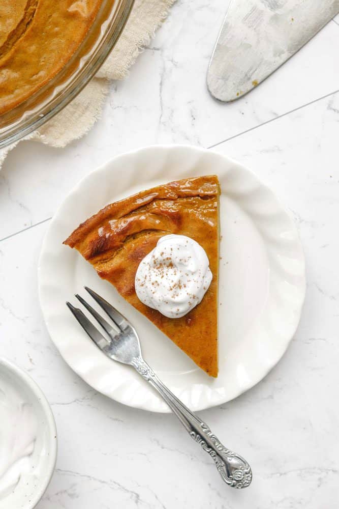 7. Vegan Gluten-Free Crustless Pumpkin Pie