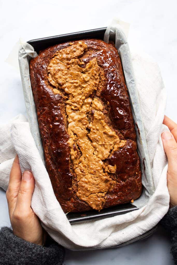 Vegan Peanut Butter Banana Bread