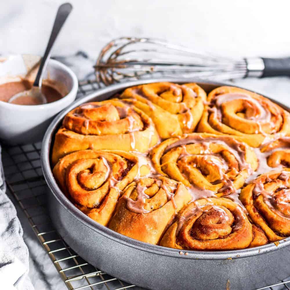 20. Vegan Pumpkin Pie Cinnamon Rolls