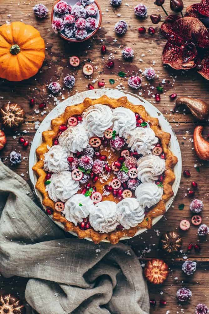 3. Vegan Pumpkin Pie Recipe