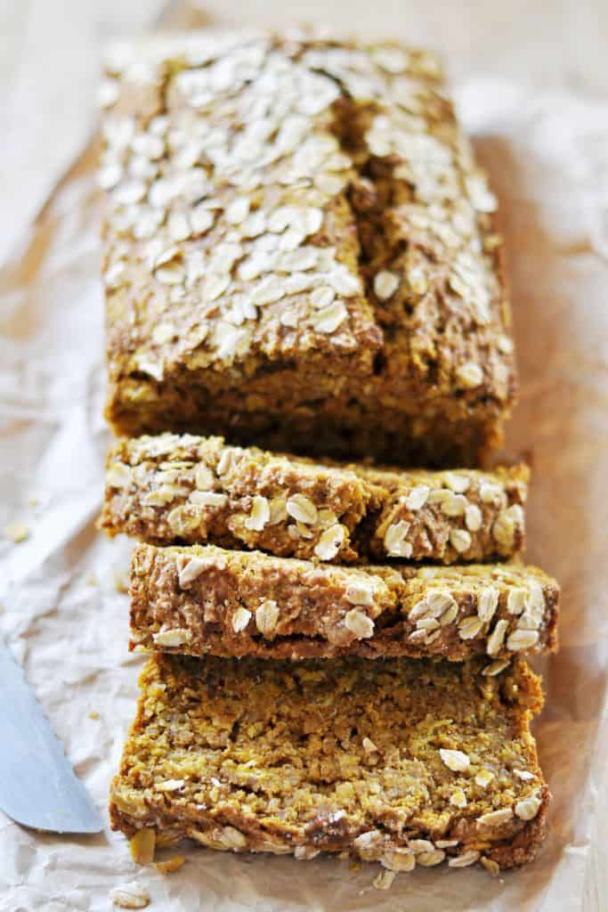 10. Vegan Quinoa-Oat Pumpkin Bread