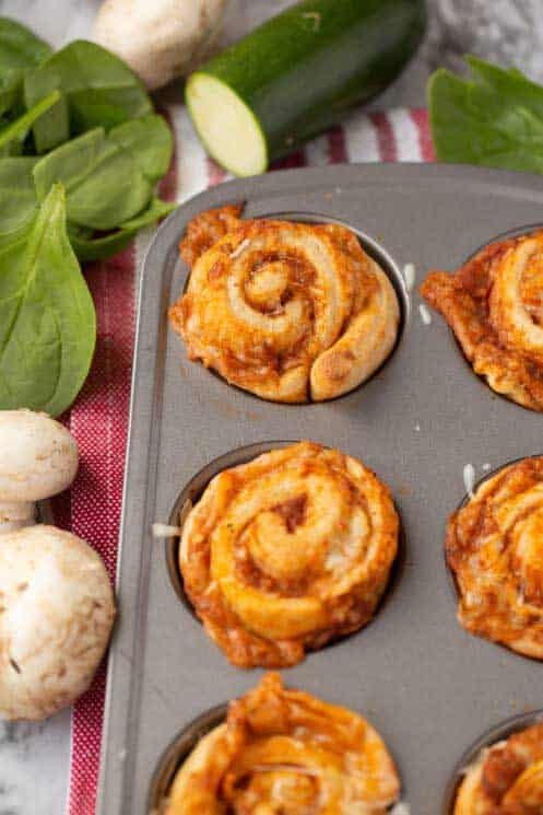 19. Veggie-Packed Pizza Rolls