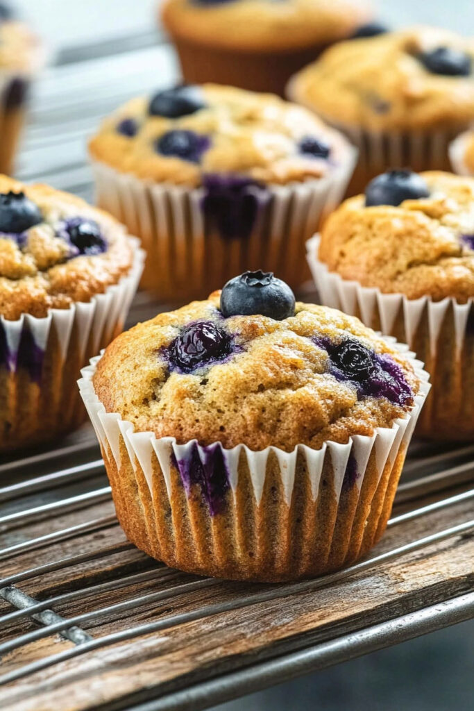 Baking Banana Blueberry Muffins