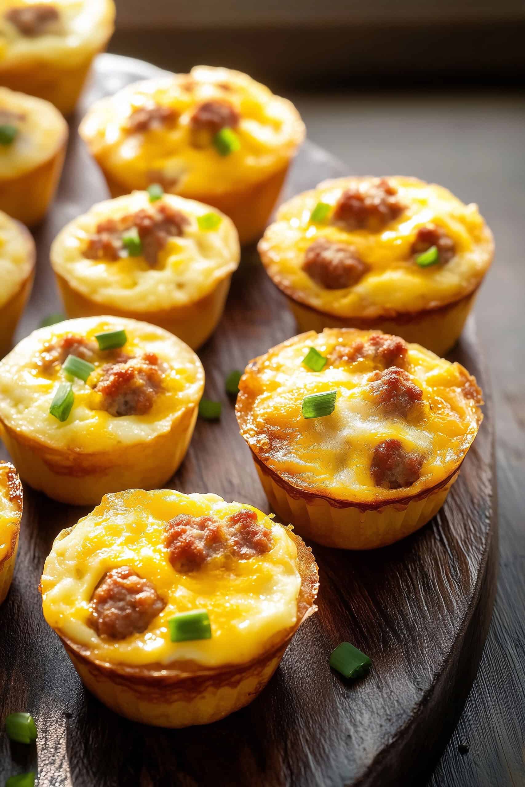 Baking Your Cheesy Sausage and Egg Muffins