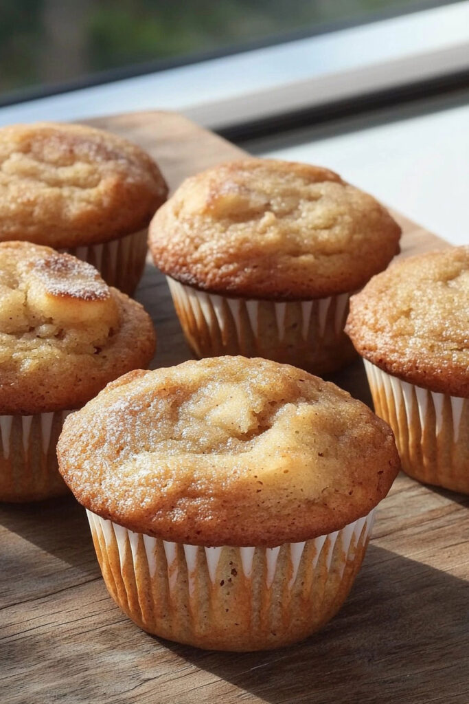 Baking the Apple Sour Cream Muffins