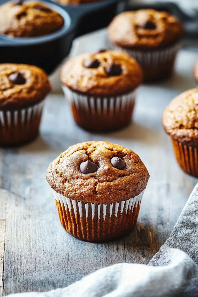 Baking the Flourless Pumpkin Muffins