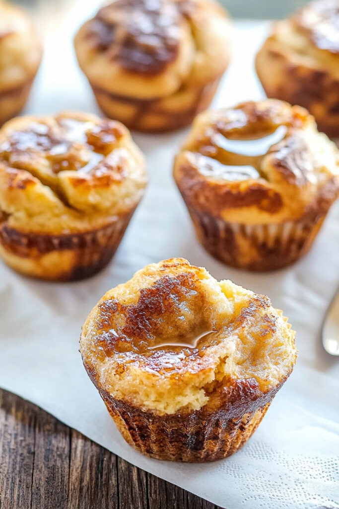 Baking the French Toast Muffins