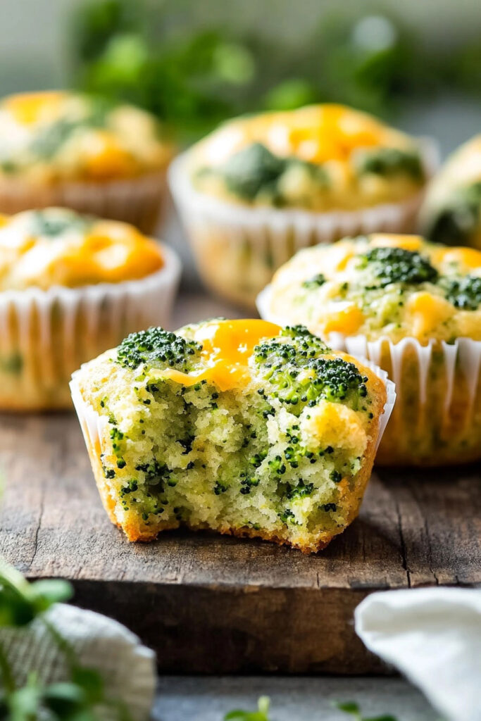 Broccoli and Cheese Breakfast Muffins Recipe