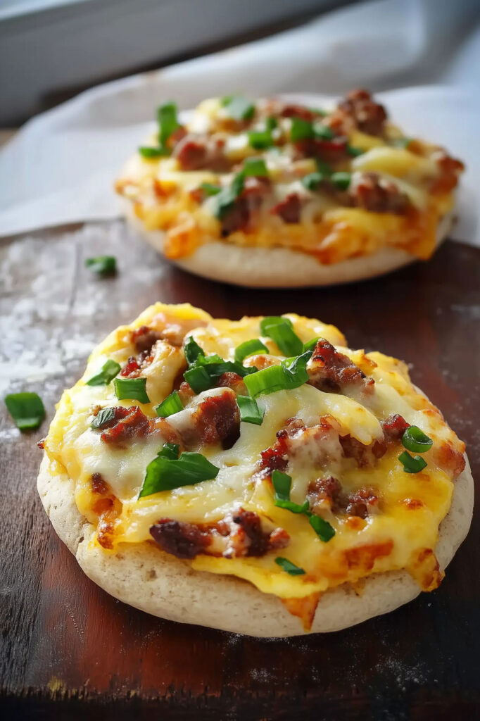 English Muffin Breakfast Pizza Recipe