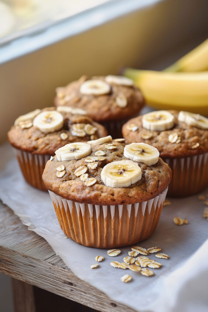 Instructions for Making Oatmeal Banana Muffins