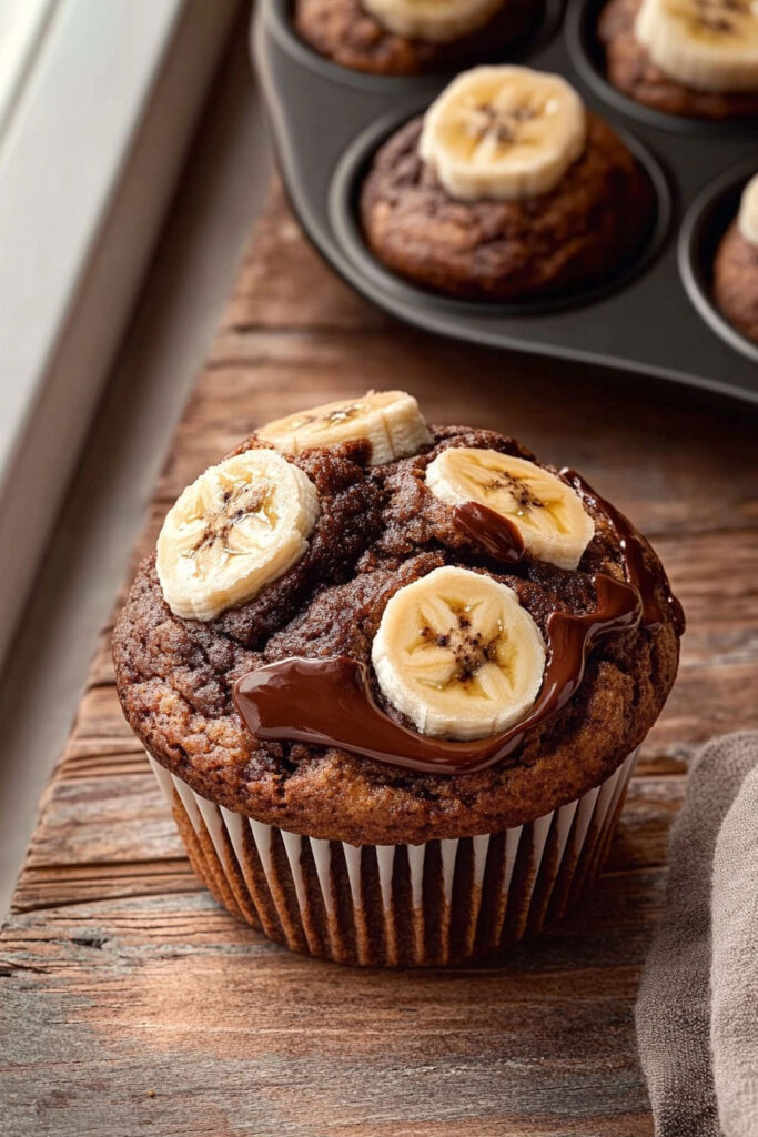 Making the Nutella Banana Muffin Batter