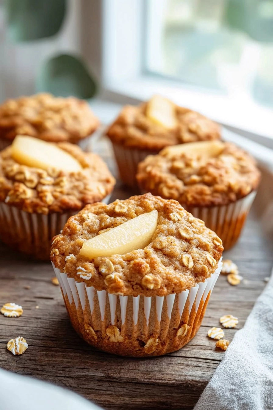 Pear Oatmeal Muffins