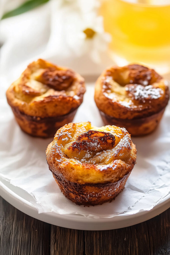 Preparation French Toast Muffins