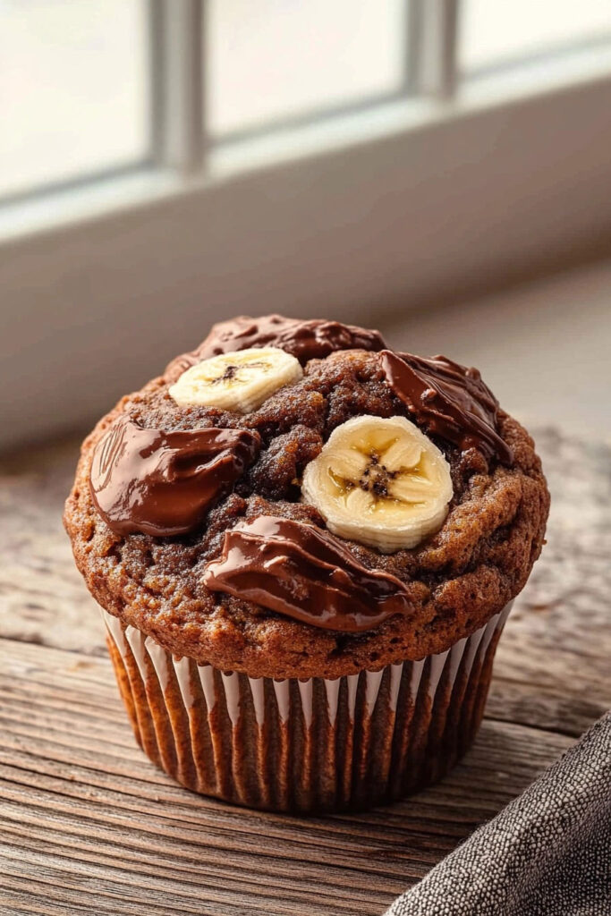 Prepare the Nutella Banana Muffin