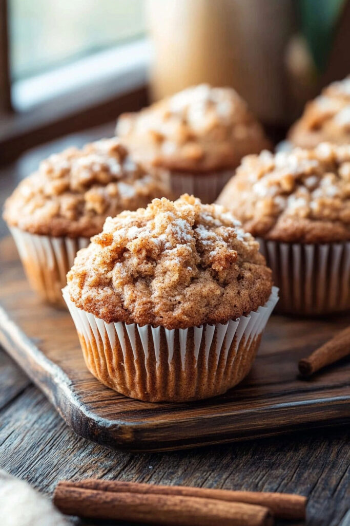 Preparing the Cinnamon Coffee Cake Muffins