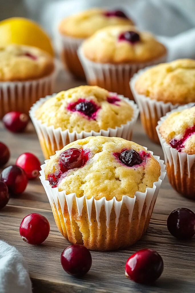 Preparing the Lemon Cranberry Muffins