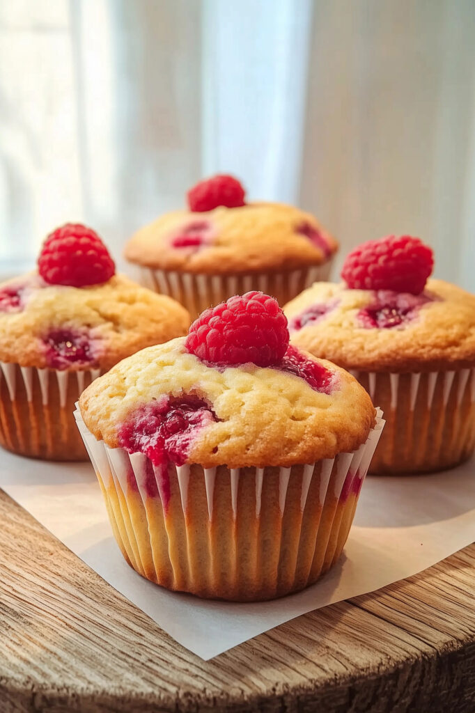 Raspberry Yogurt Muffins