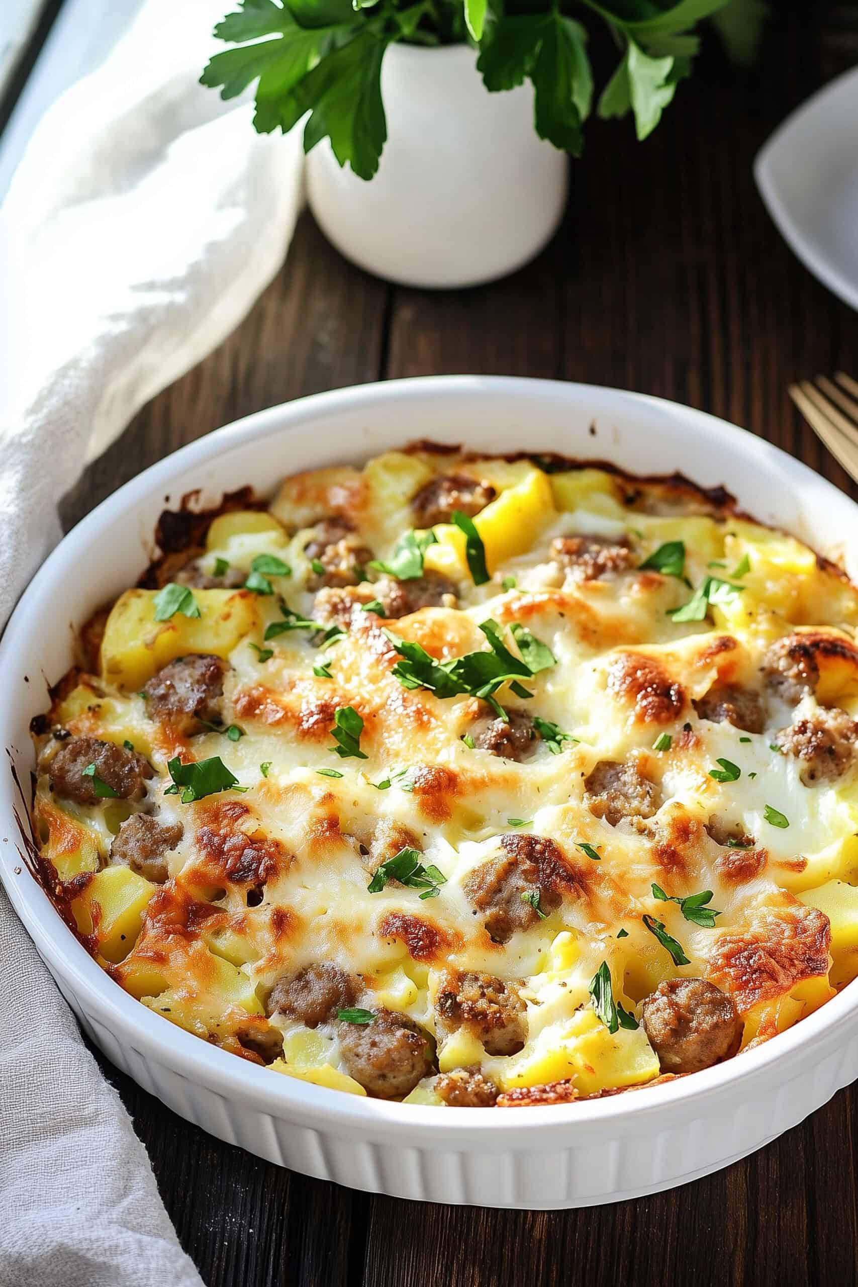 Sausage, Egg, and Potato Casserole