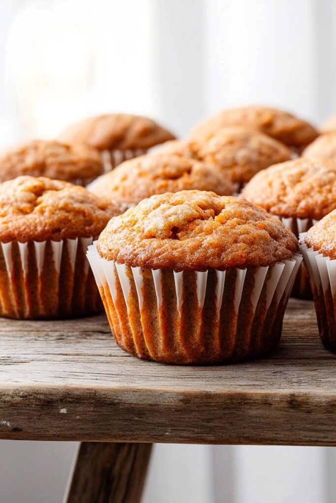 Serve the Carrot muffins