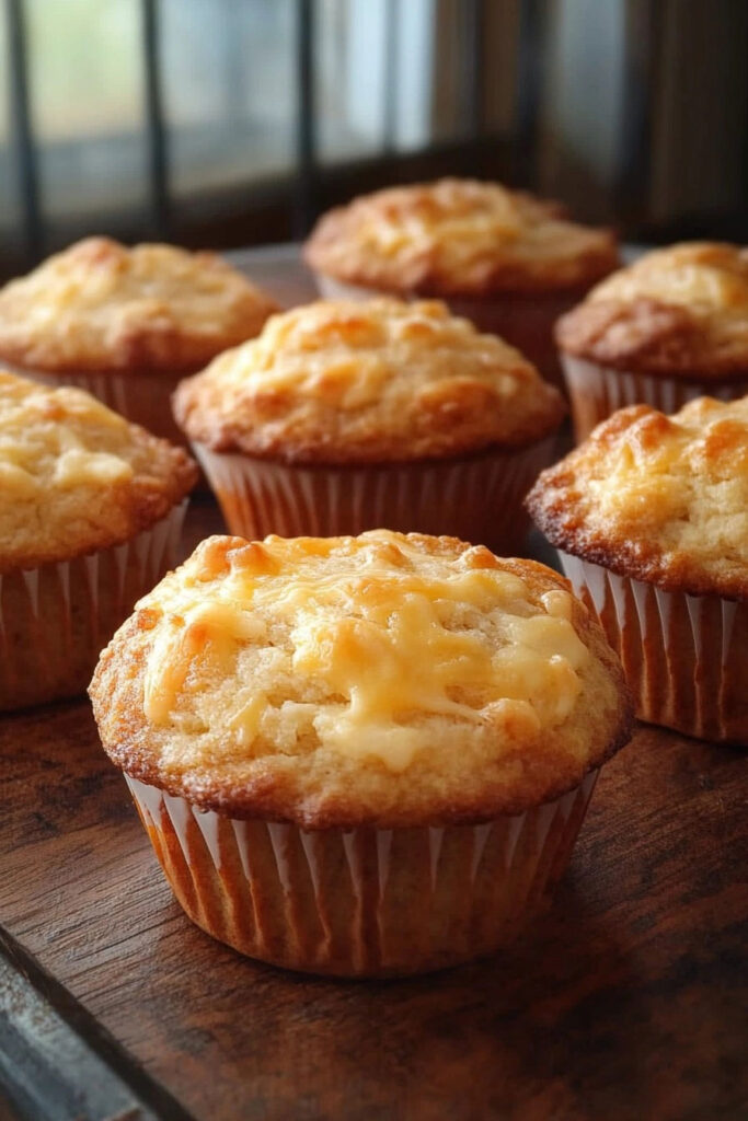 Serving the Cheese Muffins